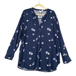 Floral Navy Women's Top